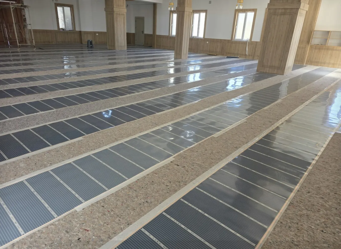 Burdur halı altı ısıtma uygulaması 2