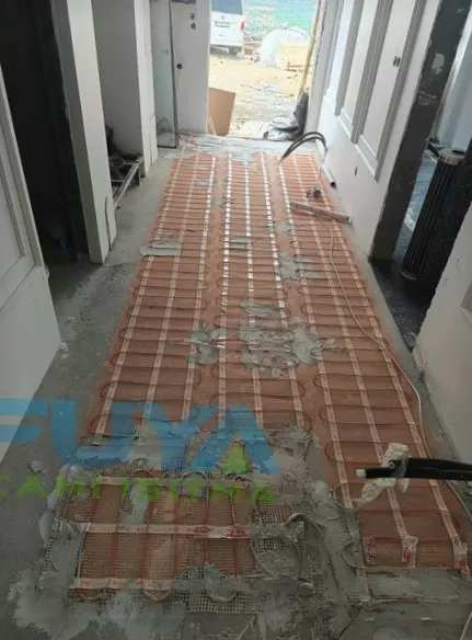 Çankırı şap altı elektrikli ısıtma uygulaması 2