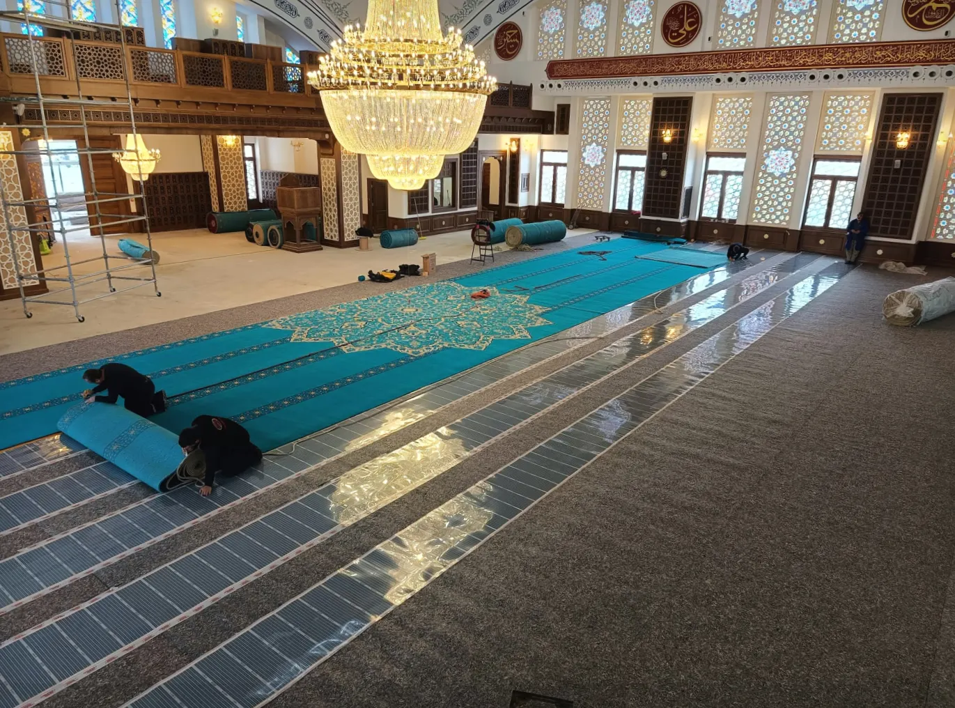 Denizli parke altı ısıtma uygulaması 1