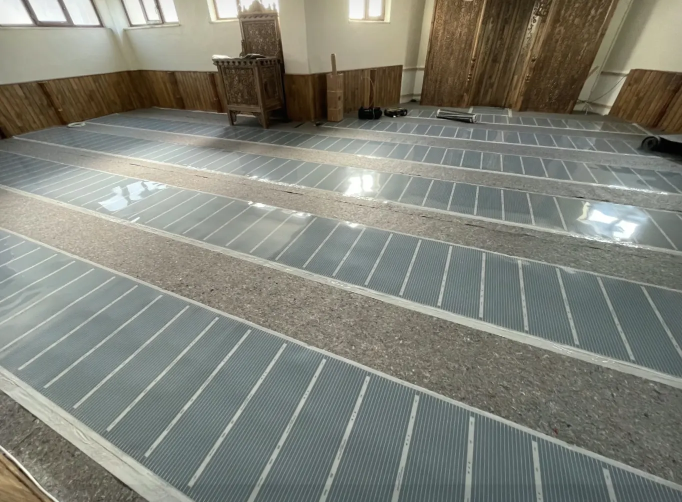 Kars cami ısıtma uygulaması 1