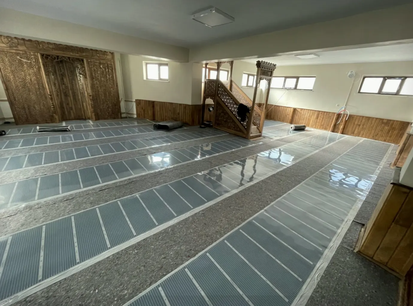 Kars cami ısıtma uygulaması 2